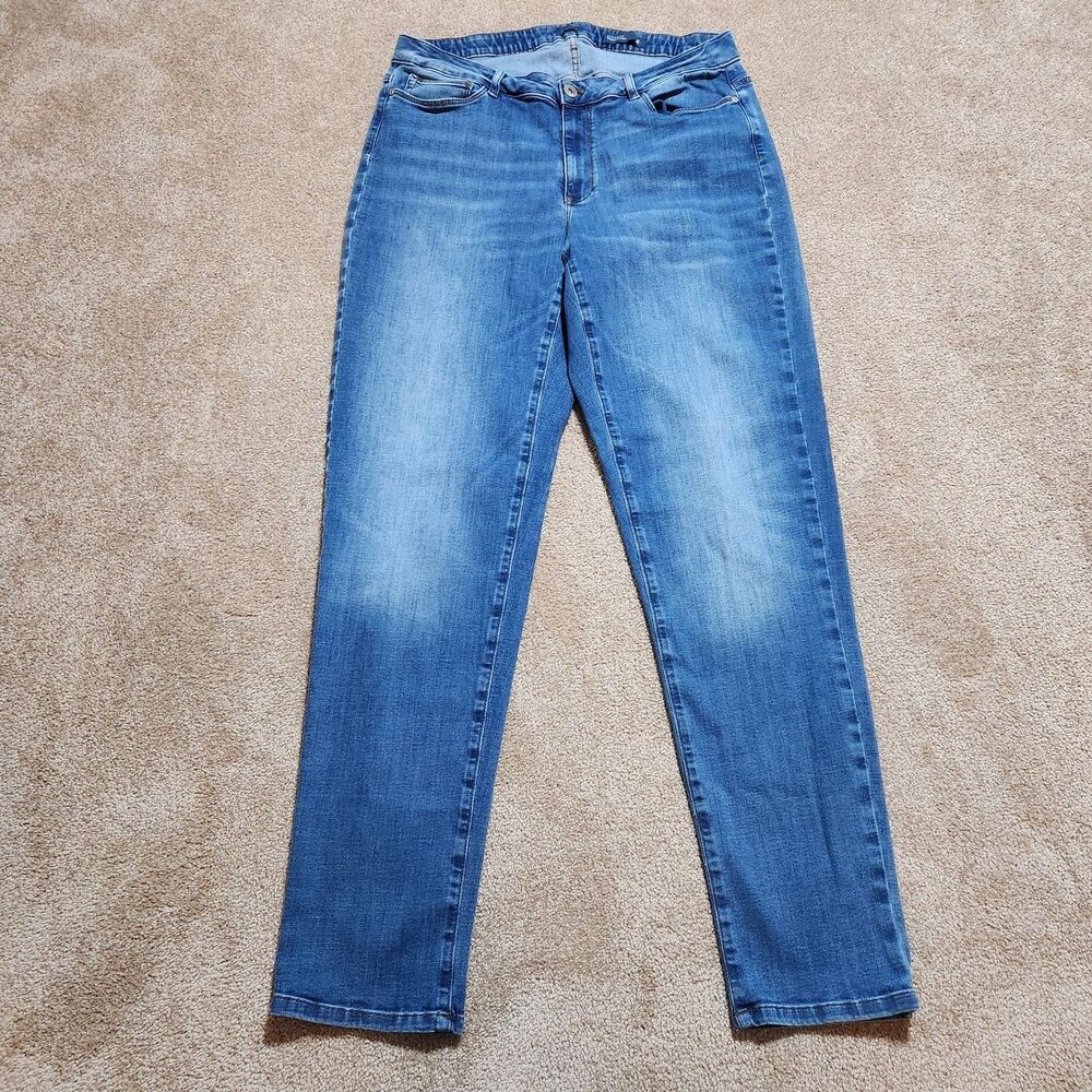 J. Jill Denim Jeans Women 18T Mid Rise Boyfriend Straight Leg Ankle